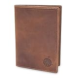 Schutzhülle und Geldbörse aus Leder | Handgefertigtes Echtleder mit Schutz| Ideal für Jede R