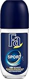 FA Deo Roll-on Sport Belebend-frischer Duft 48h, 6er Pack (6 x 50 ml)