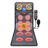 ZHANGTAOLF Massagematte mit Wärme, Massage-Stuhl-Pad, Sitzmassagegerät-Kissen mit 10 Vibrationsknoten Ganzkörper-Massagegerät für den H