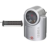 Brennenstuhl 1391000916 Premium-Alu-Line, Steckdosenleiste 16-Fach-Steckerleiste aus hochwertigem Aluminium, 230 V, Schwarz/Silber & 1506950 EDV-Zubehöre Adapter Überspannungsschutz, Schwarz, Silb
