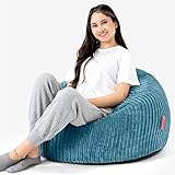 Lounge Pug®, Klassischer Sitzsack Sessel mit Hocker, Cord - Türk