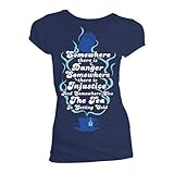 T-Shirt # M Unisex Blue # the Tea Is Getting C