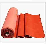 AMSXNOO Feuerfeste Plane, Wasserdicht Kieselgel Mehrzweck Elektroschweißen Feuerlöschdecke, Schutzplane Backmatte für Boden Camping Schwimmbad Lastwagen (Color : Red, Size : 2X1M)