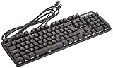 Asus TUF Gaming K3 Mechanische RGB-Tastatur mit N-Key Rollover (USB 2.0 Durchgang, Aluminiumlegierung, Handgelenkauflage, acht programmierbare Makro-Tasten und Aura Sync)