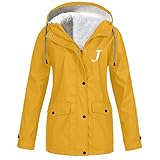 Regenjacke damen leicht, Regenjacke Damen Wasserdicht Atmungsaktiv Regenjacke mit Kapuze,Damen Regenjacke Leichte Große Größen Sport Regen Sonnenschutz Winddicht Regenmantel Jacken Damen W