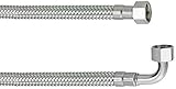 Cornat Flexibler Verbindungsschlauch - 150 mm Länge - 3/8 Zoll IG, 3/8 Zoll IG - Hochwertige Edelstahl-Umflechtung / Anschlussschlauch für Spülkasten / Flexschlauch / T317227