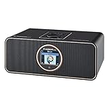 Albrecht DR 884 Kompaktanlage, 27884, Internetradio, Digitalradio, DAB+, UKW mit RDS, Bluetooth, USB, Farbdisplay, Musikstreaming via Smartphone-App möglich, 2 x 7 W, Farbe: schw