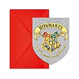 Procos 93370 - Einladungen & Umschläge, Harry Potter, 9,5x14,5 cm, Kindergeburtstag, FSC