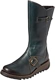 Fly London Mes 2, Damen Langschaft Stiefel , Grün(Petrol 017), 41 EU (8 Damen UK)
