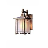 SHUNFAYOUXIANGS Wandlampen Außenwandleuchten Wandlaterne wasserdichte Sconce Porch Lights Wandhalterung mit Wasserglas Schatten für Haus Beleuchtungsleuchte (Color : A)