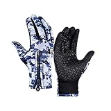 Mymyguoe Winter mesh Handschuhe Laufen für Damen Thermohandschuhe Handschuhe Damen Touchscreen Winter Outdoor Radfahren Verdickte Wärme Touchscreen Smartphone H