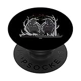 Huginn Muninn Odin Norwegische Mythologie Raben PopSockets PopGrip: Ausziehbarer Sockel und Griff für Handys/Tablets mit Tauschbarem Top