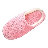 unilarinna Indoor Freizeitschuhe Pantoffeln Damen Warme PlüSch Wärmeschuhe Home Slippers Kuschelige Home rutschfeste Slippers Flache H