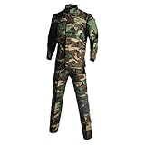 WSPDSD Armee Anzug Cargohose Camouflage Erwachsene Unisex Sicherheit Militäruniform Taktische Kampfjacke Special Force Training - Grüner Dschungel, M (70-80 kg)