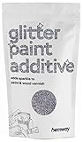 Hemway Silver Glitter Lackadditiv 100g / 3,5 Unzen für Acryl Latex Emulsion Paint - Interior & Exterior Wand, Decke, Holz, Lack, Totes flach, Matt, Glanz, Satin, S