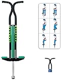 bilityhw Pogo Stick Tragbares Trampolin, freie Installation, für Kinder (Farbe: Grün)