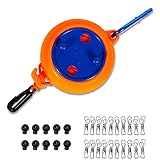 Outdoor Wäscheleine Ausziehbar Wäscheschnur Retractable Washing Lines Outdoor Mehrzweck Camping Gadgets Wäscheleine Für Camping Garten Wäscheleine Hosenbügel Stiefelklammer Sockenklammer 8M