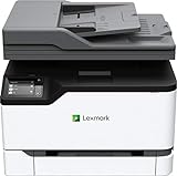 Lexmark MC3224ADWE 4-in-1 Farblaser-Multifunktionsgerät (Drucker, Kopierer, Scanner, Fax, WLAN, LAN, bis zu 22 S./Min.,autom. beidseitiger Druck, 7,2 cm-Touchscreen) schwarz/g