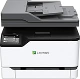 Lexmark MC3224ADWE 4-in-1 Farblaser-Multifunktionsgerät (Drucker, Kopierer, Scanner, Fax, WLAN, LAN, bis zu 22 S./Min.,autom. beidseitiger Druck, 7,2 cm-Touchscreen) schwarz/g