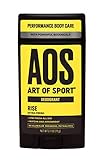 Art of Sport Herren-Deodorant – Rise Scent – Aluminiumfreies Deodorant für Männer mit natürlichen botanischen Matcha und Pfeilwurzeln – Hochleistungsformel für Sportler – Transparent – 7