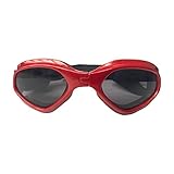 Namsan Hundebrille Verstellbarer Riemen Schutzbrille für Hunde Wasserdicht Winddicht Hunde Sonnenbrille -R