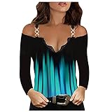 v Shirt Damen Pullover Damen rot Mero Tshirt Regenbogen Rock Damen Oberteil elegant Bluse Damen elegant Kurzarm-blusen top lila Coole Pullover D