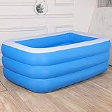 Aufblasbarer Pool für Kinder, Erwachsene, Garten, Garten, Garten, Sommer, Wasserparty, geeignet für 1–4 Personen, 70.87*51.12*23.62