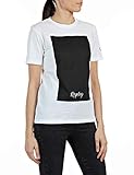 Replay Damen T-Shirt mit Print Gr. XS, weiß