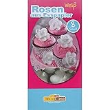 Dekoback Rosen aus Essbapier weiß, 2er Pack (2 x 7 g)