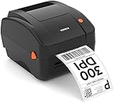 【300 DPI Bessere Druckqualität】 MUNBYN DHL Etikettendrucker Direkter Thermischer Versandetikettendrucker Label Drucker Printer für DHL DPD UPS FedEx Amazon 4XL Etikettendrucker PC/M