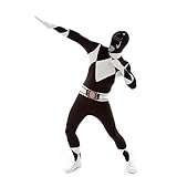 Offiziell Schwarz Power Ranger Morphsuit Verkleidung, Kostüm - Large - 5'5-5'9 (163cm-175cm)