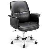 BlueOcean Furniture Ergonomischer Chefsessel, verstellbarer Leder-Bürostuhl, Computertisch, bequeme Rückenstütze und Armlehnen, Drehstuhl, Bürostuhl, für Schlafzimmer, Z