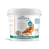 Ida Plus – Hühner-Mineral-Mix 5 Kg – einzigartige Futterkalk Mineralstoffmischung mit Anis – wertvollen Mineralien für bessere Eierschalenqualität – enthält Muschelkalk & Calcium – für Hühner & Kük