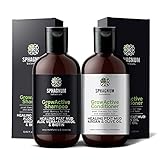 Shampoo- und Conditioner-Set für Haarwachstum - komplette natürliche Biotin und Argan-Öl Behandlung mit effektivem Torfschlamm für dünnes und strapaziertes Haar. Für D