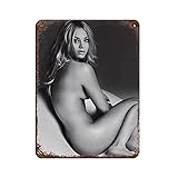 Schauspieler Kaley Cuoco 4 Retro Poster Metall Blechschild Chic Art Retro Eisen Malerei Bar Menschen Höhle Cafe Familie Garage Poster Wanddekoration 30 x 40