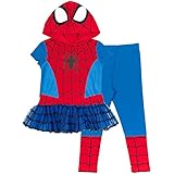 Marvel Avengers Spider-Man Toddler Girls Costume T-Shirt Legging Set Spider-man 4T