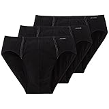 Schiesser Herren Supermini (3er Pack) Slip, Schwarz (schwarz 000), 5