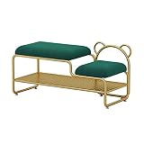GGFHH Schuhbank, Schuhregal mit Sitzfläche, Sitzbank mit Stauraum und gepolsterter Sitzkissen, Schuhschrank für Flur Garderobe platzsparend Leicht zusammenzubauen 60x32x45