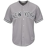 Majestic New York Yankees Cool Base MLB Trikot Road Grau L