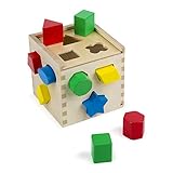 Melissa & Doug Formsortierwürfel | entwicklungsförderndes Spielzeug | motorische Fähigkeiten | 2+ | Geschenk für Jungen oder M