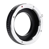 Topiky Objektivadapterring, Premium Manuelle Blende/Fokus EOS-M42 Objektivadapterring für Canon EF/EF-S Mount Objektiv für M42 Mount Kamera Kompatibel für Zeiss, Pentax, Praktica, Mamiya, Z