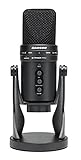 Samson G-Track Pro - USB-Mikrofon mit Audio-Schnittstelle - Schwarz (beinhaltet Software), SAGM1UPROHD