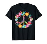 Peace Love Hippie Kostüm Tie Dye 60er 70er Jahre T-S