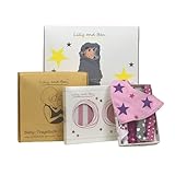 Lilly and Ben Baby-Geschenkset für Mädchen I Geschenksets für Babys mit Pucksack I Tragetuch I Baby-Dreieckstuch I Einschlagdecke I Geschenke zur Geburt I Geschenk