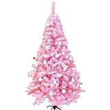 QQWW Christbaum Weihnachtsbaum, 4,9ft Weihnachtsbaum, Mode Rosa Künstliche Weihnachtsbaum, Feiertag Weihnachtsdekoration Indoor Home Party