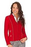 Spieth & Wensky Damen Trachten Strickjacke - GIA - rot, Größe L