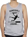 Shirtracer Handball Geschenk für Handballer - Handball Profi Loading - schwarz Jungen - L - Grau meliert - Handball Profi Loading. - BCTM072 - Tanktop Herren und Tank-Top M
