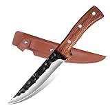 WERWER Geschmiedete Kochmesser Stahl Boning Messer Fleisch Cleaver Utility Scharfe Kochmesser Kochmesser Fischmesser Steakmesser for Küche (Color : Knife with Cover)