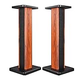 Standfüße Lautsprecherständer Surround-Sound Regalbodenregal Audio-Unterstützung, EIN Paar (Color : Yellow, Size : 80cm (31.5 inch))