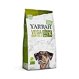 YARRAH VEGA Vegetarisches Bio-Trockenfutter für Hunde – für alle Hunderassen und Altersgruppen | Exquisite Biologische Hundebrocken, 2kg | 100% biologisch, getreidefrei & frei von künstlichen Z